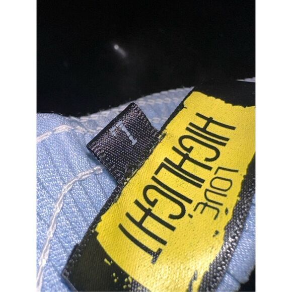 Nice women Love Highlight brand denim bustier style tie up. Size L preowned COND - Picture 5 of 8